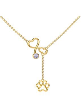 14K Gold Stethoscope Necklace with Birthstone - Perfect Nurse Jewelry Gift